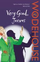 Couverture du livre « Very Good, Jeeves » de P G Wodehouse aux éditions Random House Digital