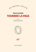 Couverture du livre « Tourner la page » de Italo Calvino aux éditions Gallimard