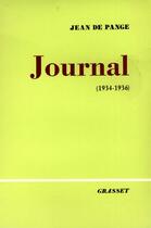 Couverture du livre « Journal, Tome 3 : 1934-1936 » de Pange Pauline aux éditions Grasset Et Fasquelle
