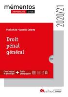 Couverture du livre « Droit pénal général (édition 2020/2021) » de Laurence Leturmy et Patrick Kolb aux éditions Gualino