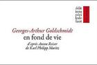 Couverture du livre « En fond de vie d'après Anton Reiser de Karl-Philipp Moritz » de Georges-Arthur Goldschmidt aux éditions Cecile Defaut