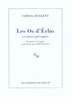 Couverture du livre « Les os d'écho » de Samuel Beckett aux éditions Minuit