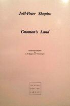 Couverture du livre « Gnomon's land » de Joel Peter Shapiro aux éditions Virgile