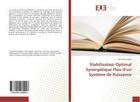 Couverture du livre « Stabilisateur optimal synergetique flou d'un systeme de puissance » de Ziyad Bouchama aux éditions Editions Universitaires Europeennes