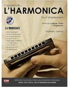 Couverture du livre « J'apprends l'harmonica tout simplement » de Vernet Mathieu aux éditions F2m