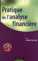 Couverture du livre « Pratique de l'analyse financière » de Bernet-Rollande-L aux éditions Dunod
