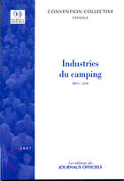 Couverture du livre « Industries du camping » de  aux éditions Direction Des Journaux Officiels