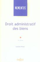 Couverture du livre « Droit Administratif Des Biens » de Gustave Peiser aux éditions Dalloz