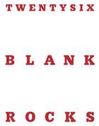 Couverture du livre « Twenty six blank rocks » de Anne-Valerie Gasc aux éditions Lendroit