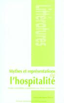 Couverture du livre « Mythes et représentations de l'hospitalité » de Alain Montandon aux éditions Pu De Clermont Ferrand