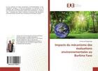 Couverture du livre « Impacts du mecanisme des evaluations environnementales au burkina faso » de Diagbouga Emmanuel aux éditions Editions Universitaires Europeennes