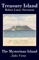 Couverture du livre « Treasure Island + The Mysterious Island (2 Unabridged Classics) » de Robert Louis Stevenson aux éditions E-artnow