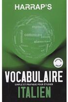 Couverture du livre « Vocabulaire italien (édition 2009) » de  aux éditions Harrap's