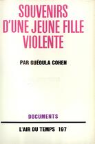 Couverture du livre « Souvenirs d'une fil vio » de Gueo Cohen aux éditions Gallimard