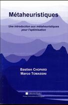 Couverture du livre « Une introduction aux métaheuristiques pour l'optimisation » de Bastien Chopard et Marco Tomassini aux éditions Pu De Perpignan