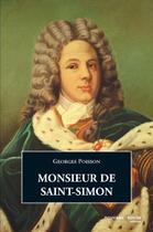 Couverture du livre « Monsieur de saint-simon » de Georges Poisson aux éditions Nouveau Monde