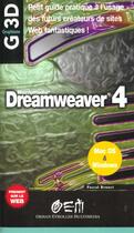 Couverture du livre « Dreamweaver 4 » de P Brunet aux éditions Osman Eyrolles Multimedia