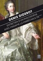 Couverture du livre « Entretien d'un philosophe avec la maréchale de *** » de Denis Diderot aux éditions Zoe