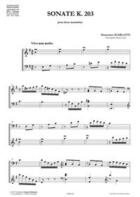 Couverture du livre « Sonate K. 203 en mi mineur » de Domenico Scarlatti aux éditions Francois Dhalmann