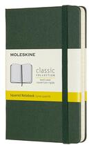 Couverture du livre « Carnet quadrillé poche rigide vert myrte » de  aux éditions Moleskine