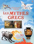 Couverture du livre « Les mythes grecs ; documentaire en autocollants » de Galia Bernstein et Rosie Dickins aux éditions Usborne