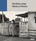 Couverture du livre « Dorothea lange words + pictures » de Sarah Hermanson Meis aux éditions Moma