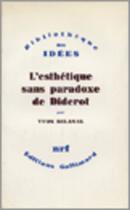 Couverture du livre « L'esthétique sans paradoxe de Diderot » de Yvon Belaval aux éditions Gallimard (patrimoine Numerise)