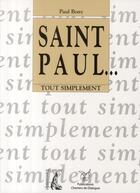 Couverture du livre « Saint Paul » de Paul Bony aux éditions Editions De L'atelier