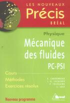 Couverture du livre « Mécanique des fluides ; PC-PSI » de  aux éditions Breal
