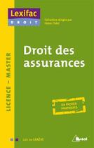 Couverture du livre « Droit des assurances » de Loic De Graeve aux éditions Breal