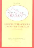 Couverture du livre « Sources et ressources d'analyses musicales » de Celestin Deliege aux éditions Mardaga Pierre