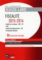 Couverture du livre « Fiscalité 2015-2016 » de Thierry Lamulle aux éditions Gualino