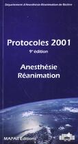 Couverture du livre « Protocoles d'anesthesie reanimation 9e ed » de Mapar aux éditions Mapar