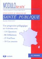 Couverture du livre « Santé publique » de Poignant R aux éditions Vuibert