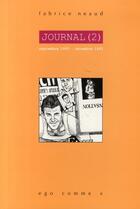 Couverture du livre « Journal t.2 ; septembre 1993 - décembre 1993 » de Fabrice Neaud aux éditions Ego Comme X