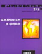 Couverture du livre « Mondialisation et inegalites » de  aux éditions Documentation Francaise