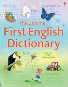 Couverture du livre « First English dictionary » de Jane Bingham aux éditions Usborne