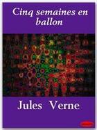 Couverture du livre « Cinq semaines en ballon » de Jules Verne aux éditions Ebookslib