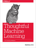 Couverture du livre « Thoughtful Machine Learning » de Matthew Kirk aux éditions O'reilly Media