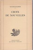 Couverture du livre « Choix de nouvelles » de M.A. Djamalzadeh aux éditions Belles Lettres