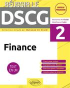 Couverture du livre « Réussir le DSCG ; finance ; UE2 ; tout-en-un » de Abdelbasset Sabir et Mohamed-Ali Khaldi aux éditions Ellipses
