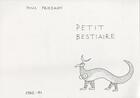 Couverture du livre « Petit bestiaire » de Yona Friedman aux éditions Ensba
