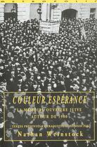 Couverture du livre « Couleur esperance » de Nathan Weinstock aux éditions Metropolis