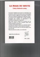 Couverture du livre « Le piège du doute » de Cathy Gallardo-Leday aux éditions Le Lutrin Magique