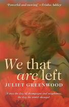 Couverture du livre « We That are Left » de Greenwood Juliet aux éditions Honno Press Digital