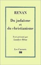 Couverture du livre « Du judaisme au christianisme » de Ernest Renan aux éditions Desclee De Brouwer