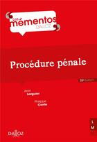 Couverture du livre « Procédure pénale » de Philippe Conte et Jean Larguier aux éditions Dalloz