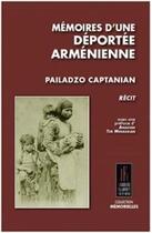 Couverture du livre « Mémoires d'une déportée arménienne » de Pailadzo Captanian aux éditions Jacques Flament