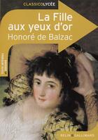 Couverture du livre « La fille aux yeux d'or, d'Honoré de Balzac » de Frederique Lambert aux éditions Belin Education