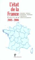 Couverture du livre « L'Etat De La France (Edition 2005-2006) » de  aux éditions La Decouverte